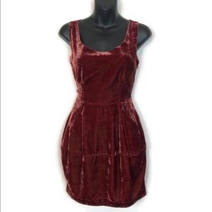 RACHEL ROY crushes velvet Mini dress with pockets